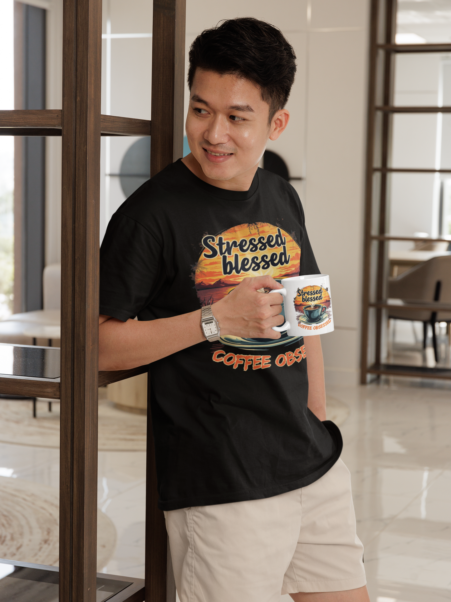 Stressed, Blessed, Coffee Obsessed T-Shirt